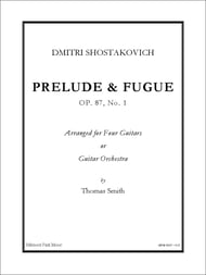 Prelude & Fugue, Op. 87, No.1 Guitar and Fretted sheet music cover Thumbnail